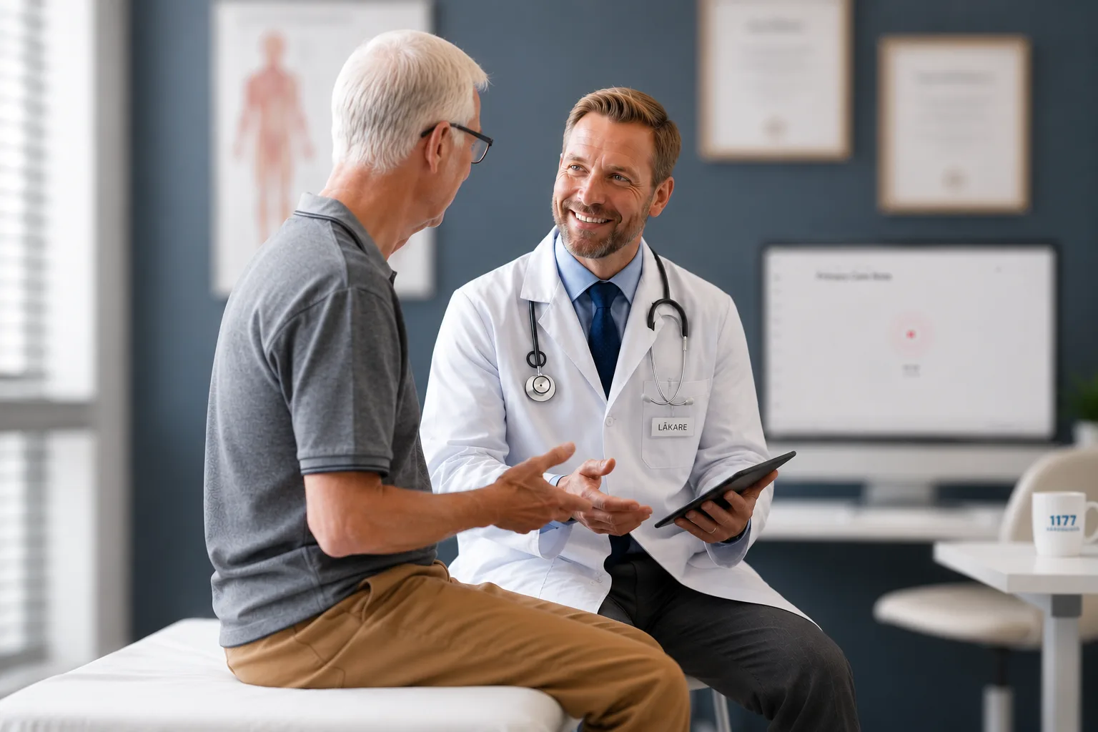Doctor and patient in consultation, illustrating the Clinvvo enterprise onboarding journey