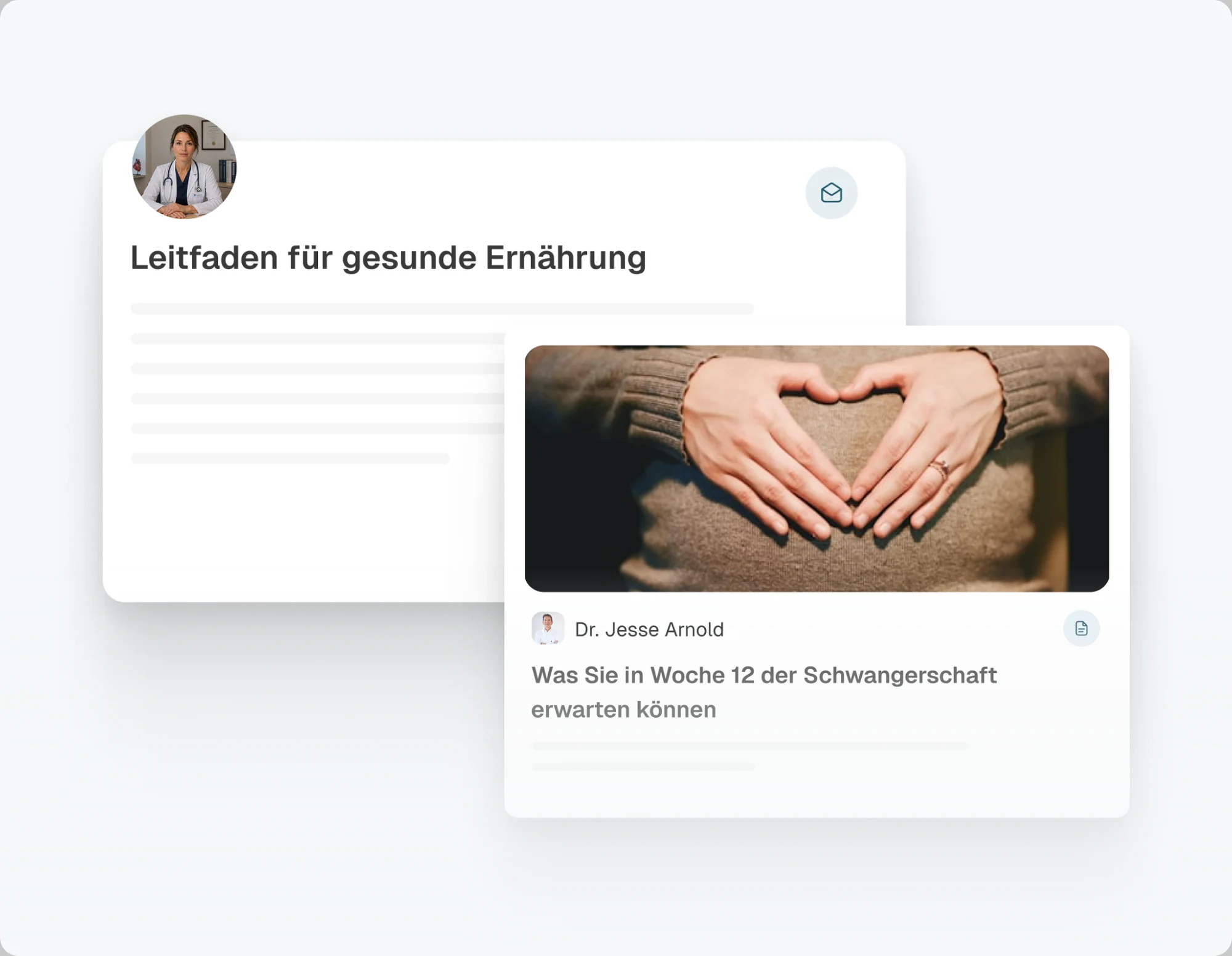 Personalisierte Nachsorgematerialien