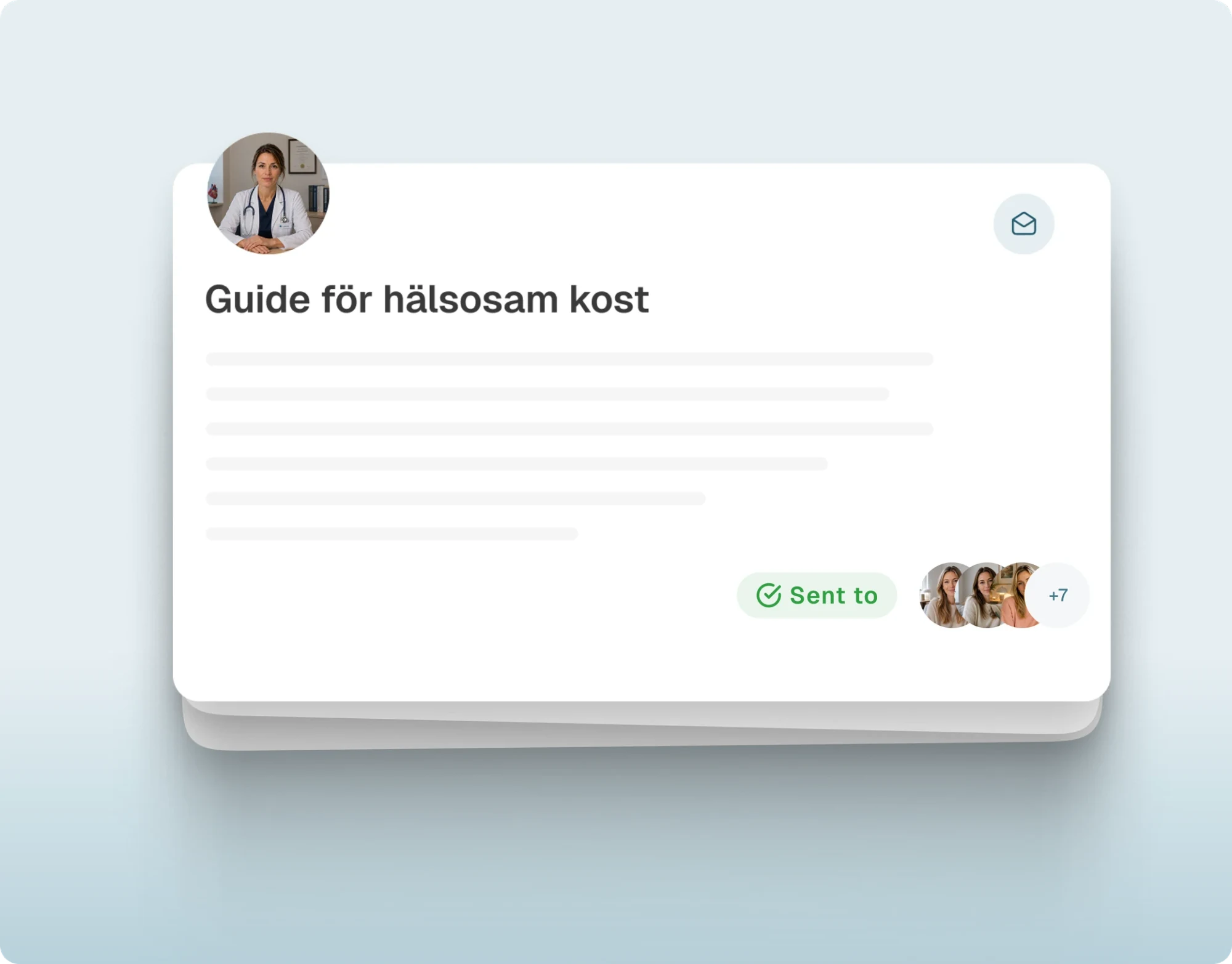 Säkert utskick till flera patienter