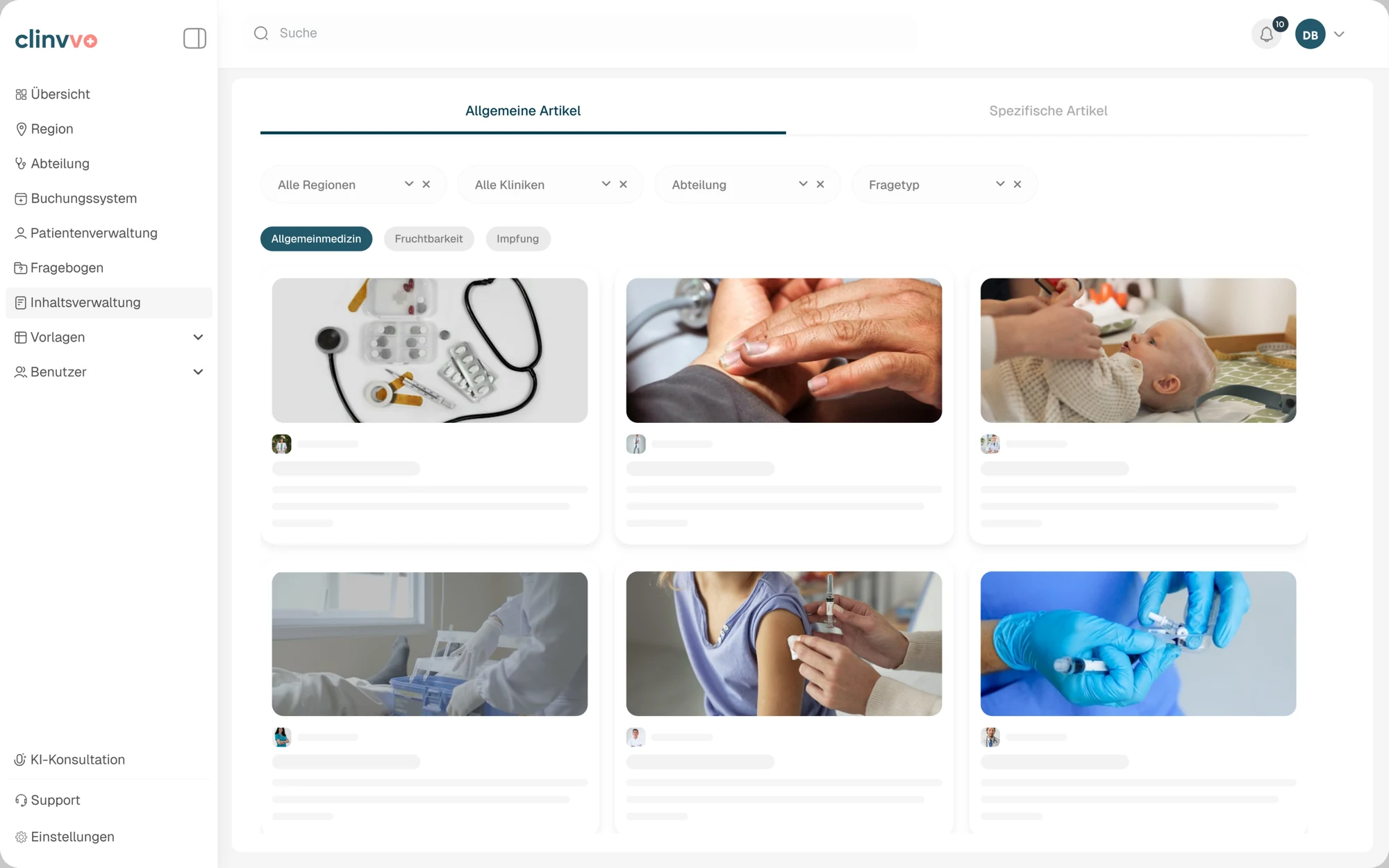 Organisierte Gesundheitsthemen