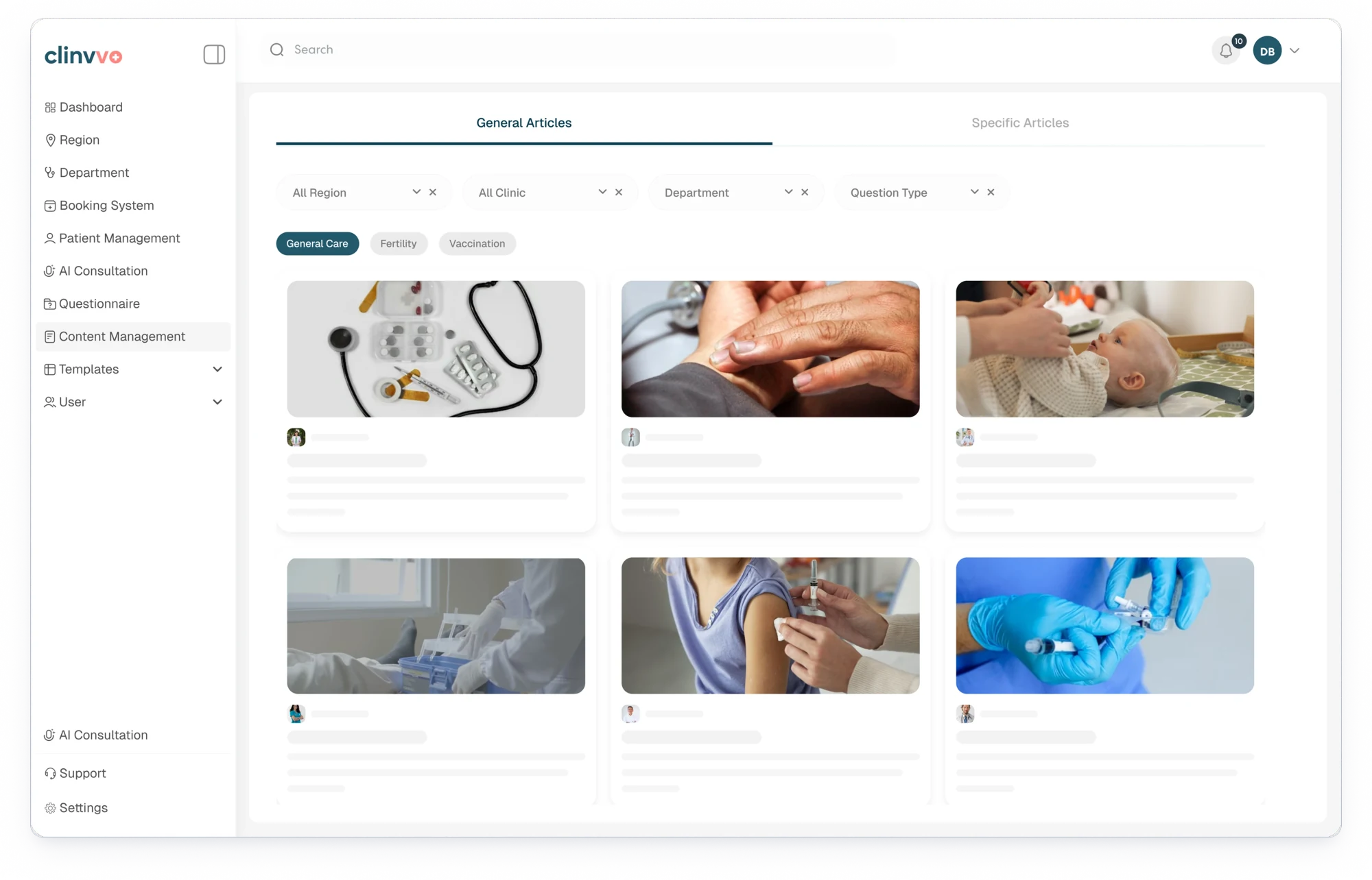 Organized Health Topics