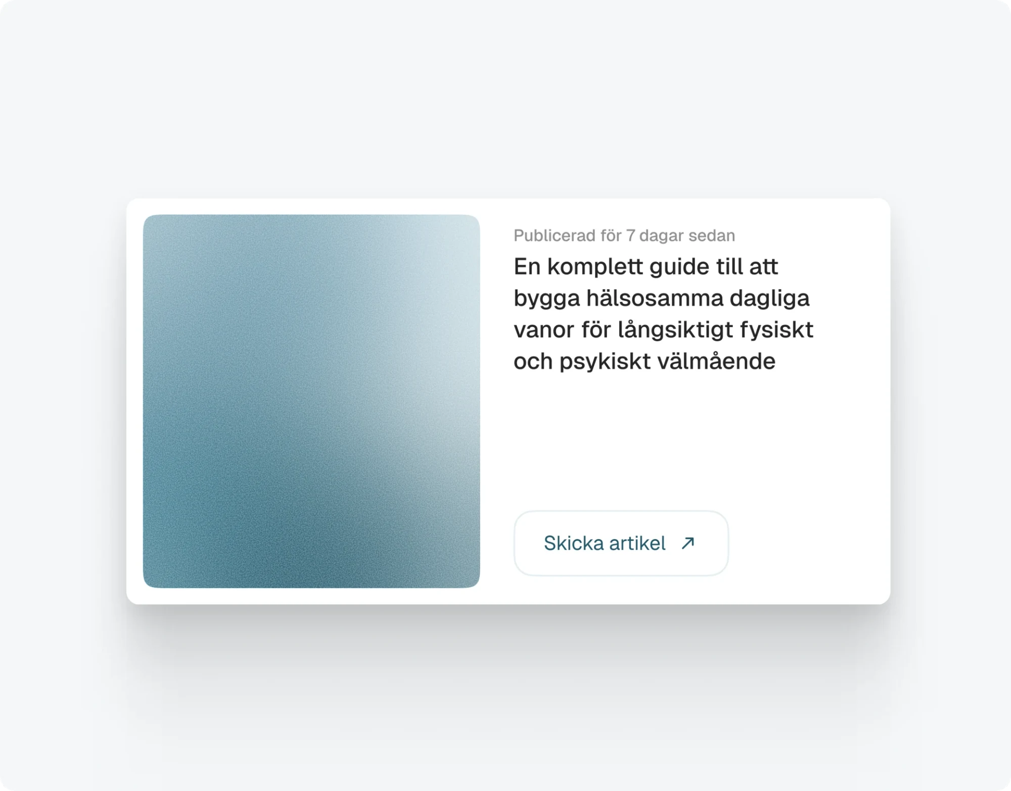 Läs innan du skickar