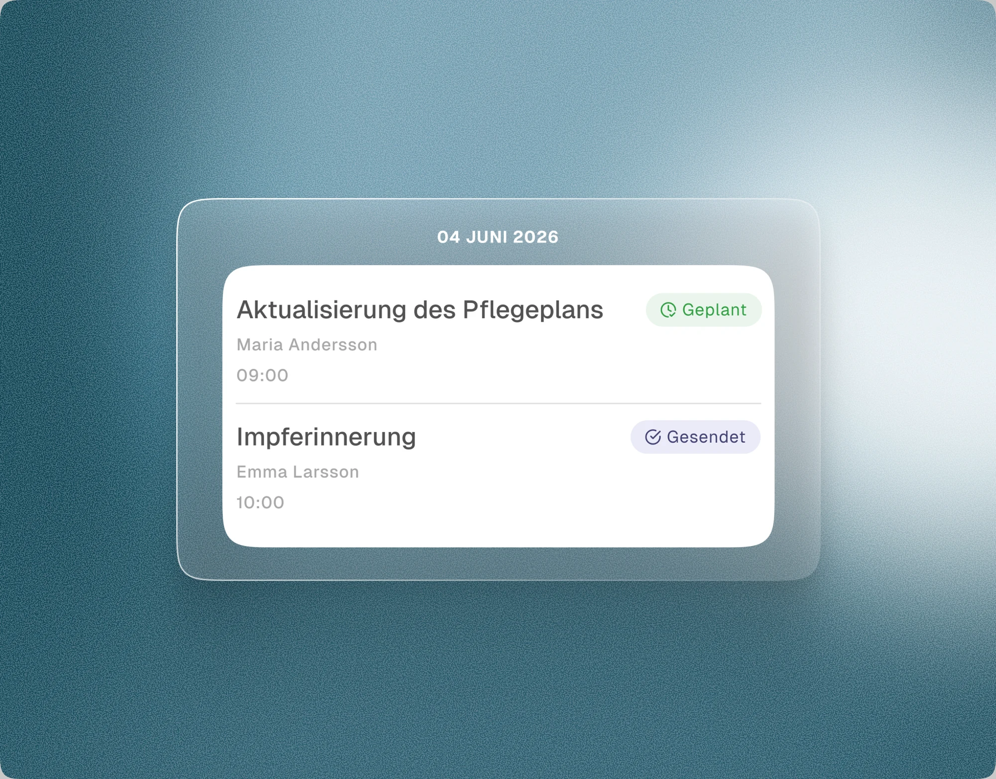 Flexible Planung und sofortiger Versand