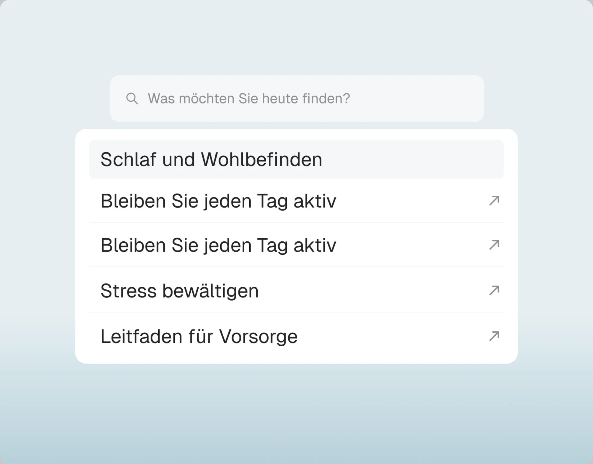 Schnelle Suche und Filter