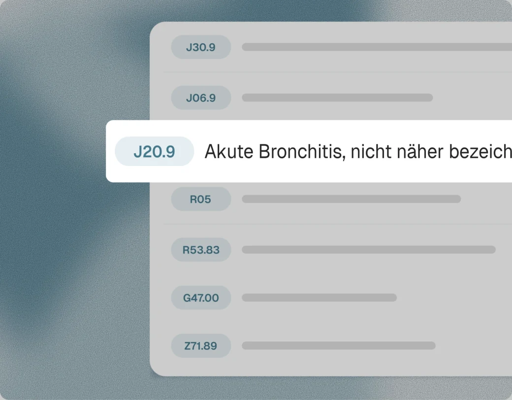 ICD-10-Codierung direkt in der Notiz