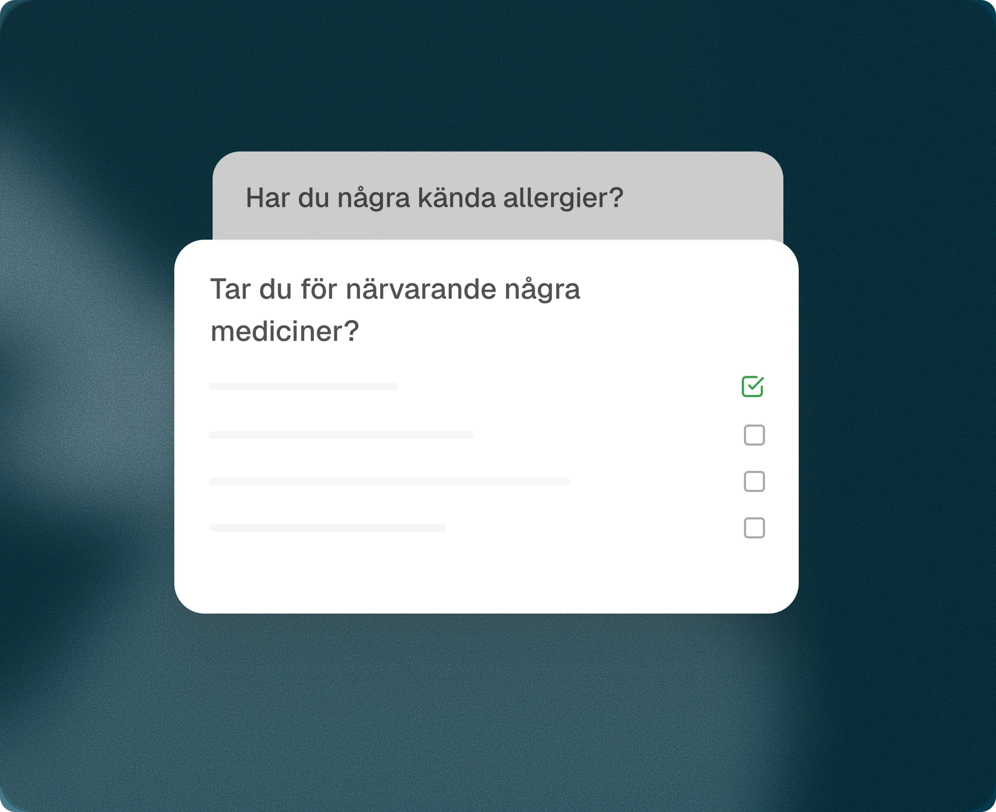 Flexibla val- och textfält