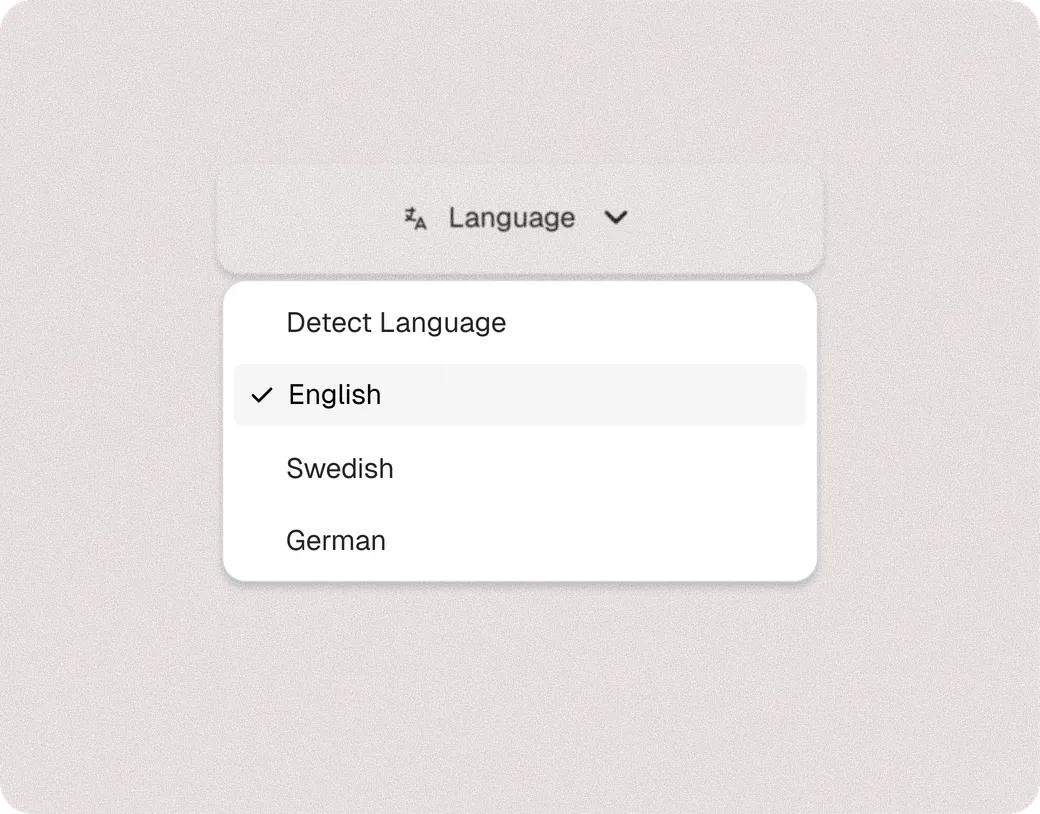 Multi-language clinical support
