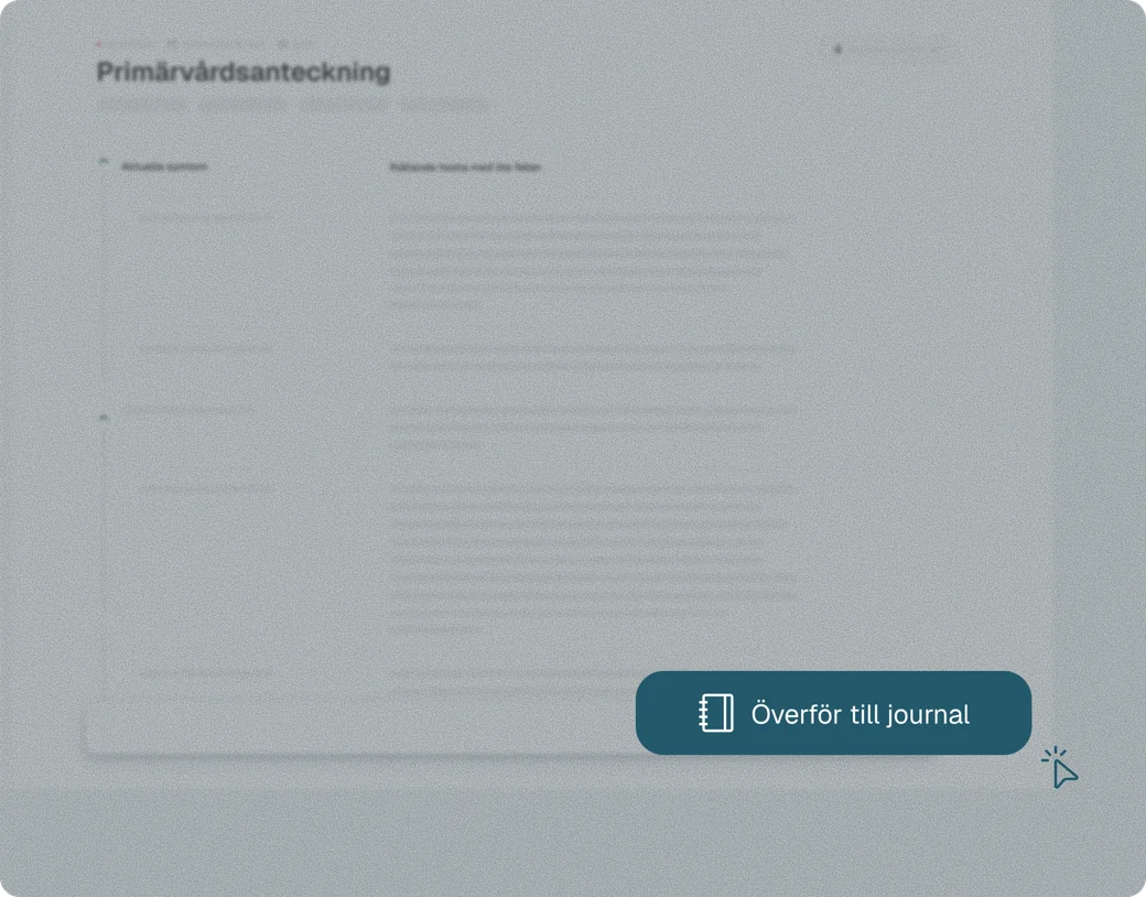 Överföring till journalsystem direkt
