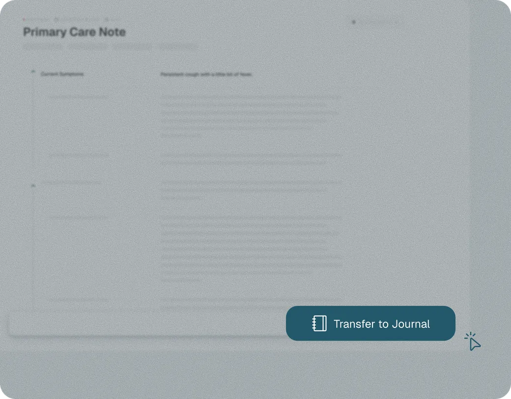 One-click EHR transfer