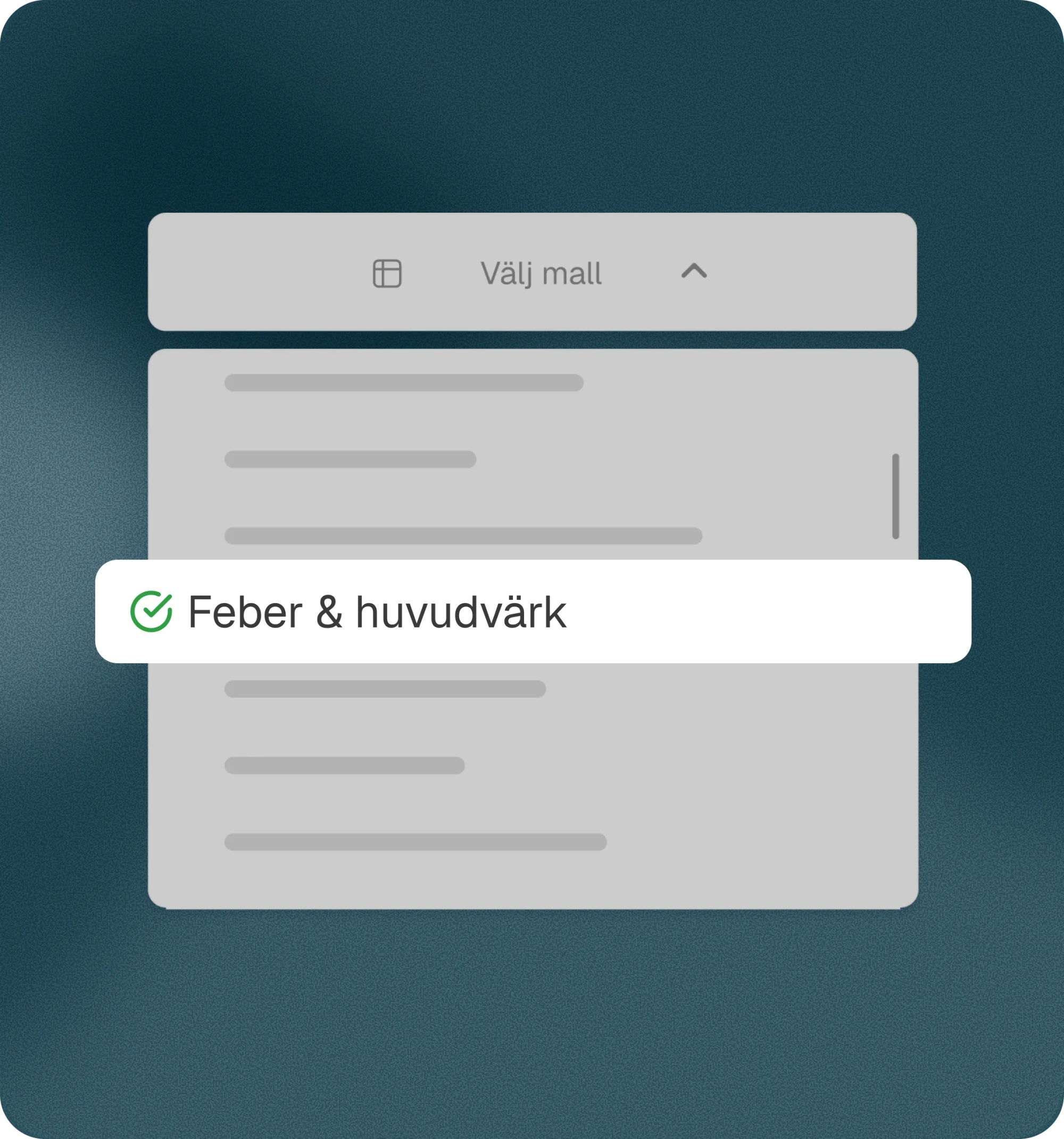 Förinlästa mallar