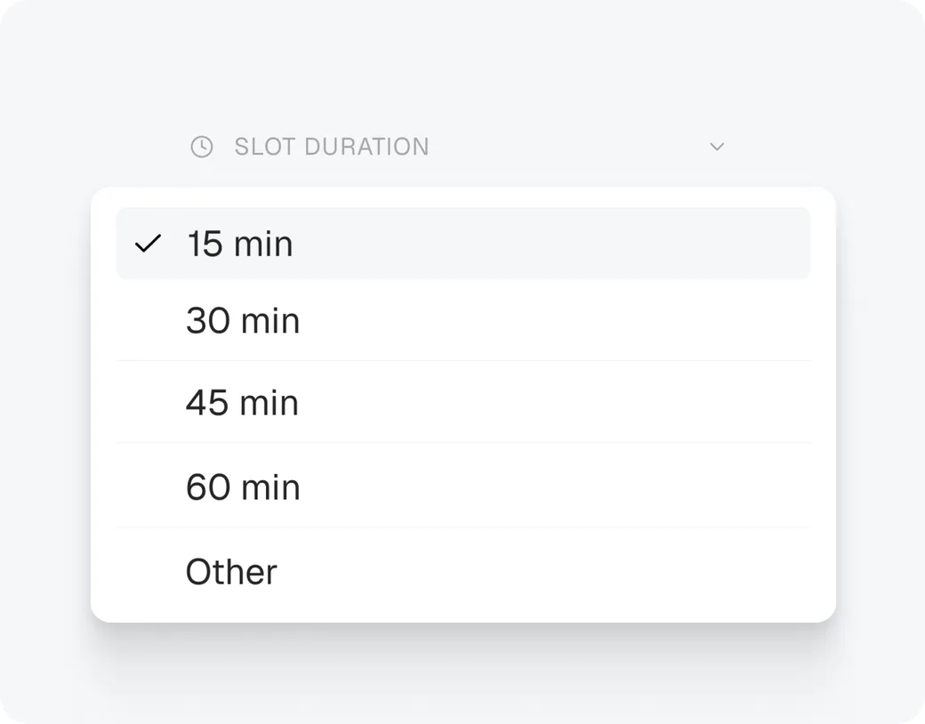 Scale slot duration dynamically